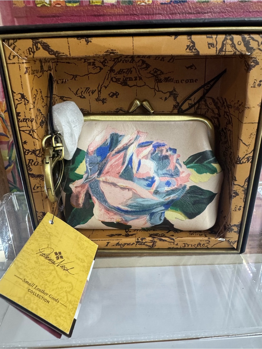 Patricia Nash Kiss-Lock Floral Print Mini Purse